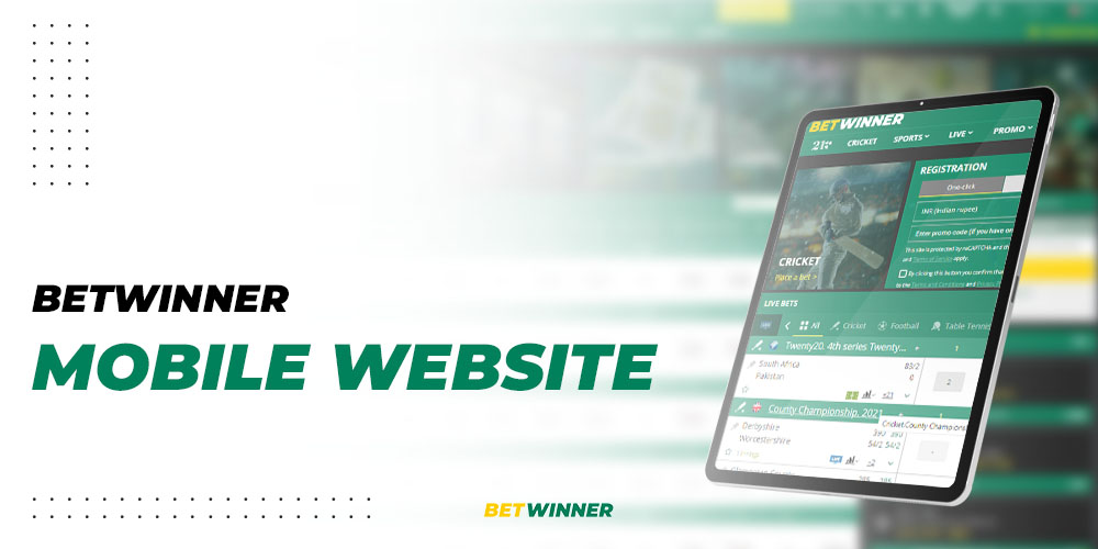 BetWinner, an app download for mobile devices, also offers a mobile website with the same features.